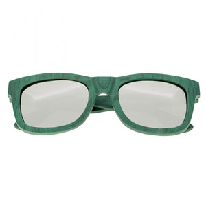 Spectrum Hamilton Wood Polarized Sunglasses - Teal/Silver - SSGS106SR