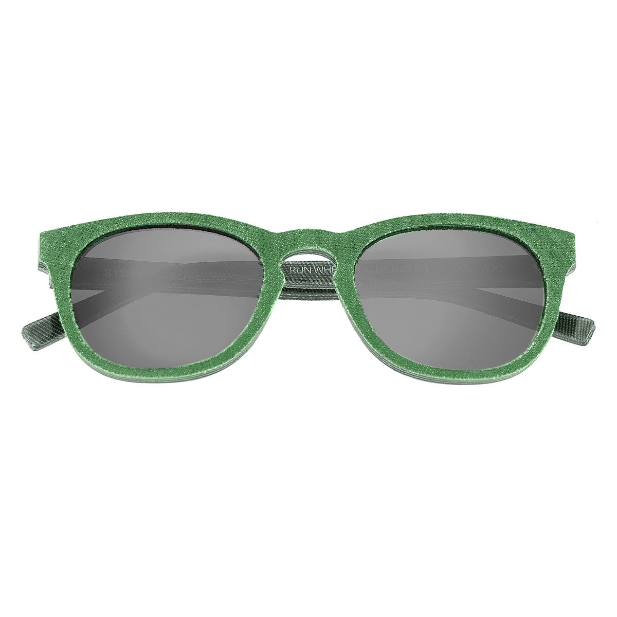 Spectrum North Shore Denim Polarized Sunglasses - Green - SSGS130GN