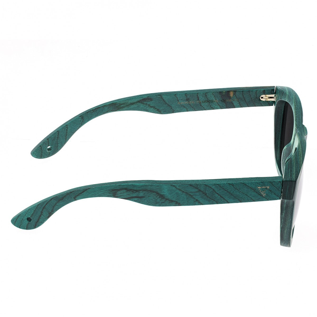 Spectrum Hamilton Wood Polarized Sunglasses - Teal/Silver - SSGS106SR