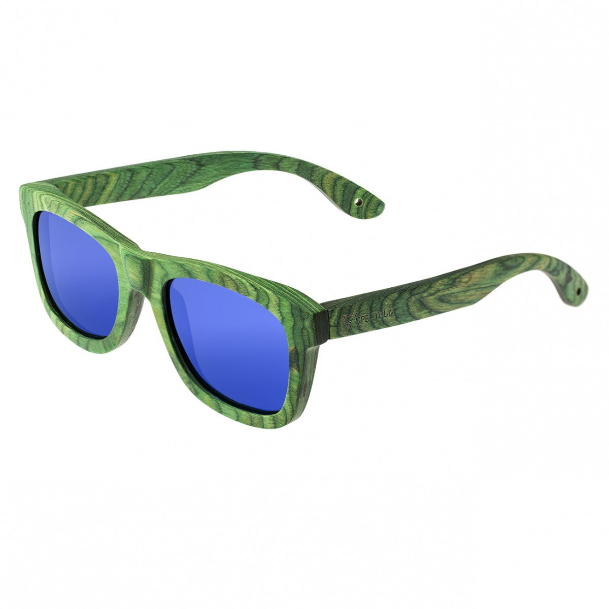 Spectrum Slater Unisex Sunglasses Green Frame Blue Lens SSGS101BL