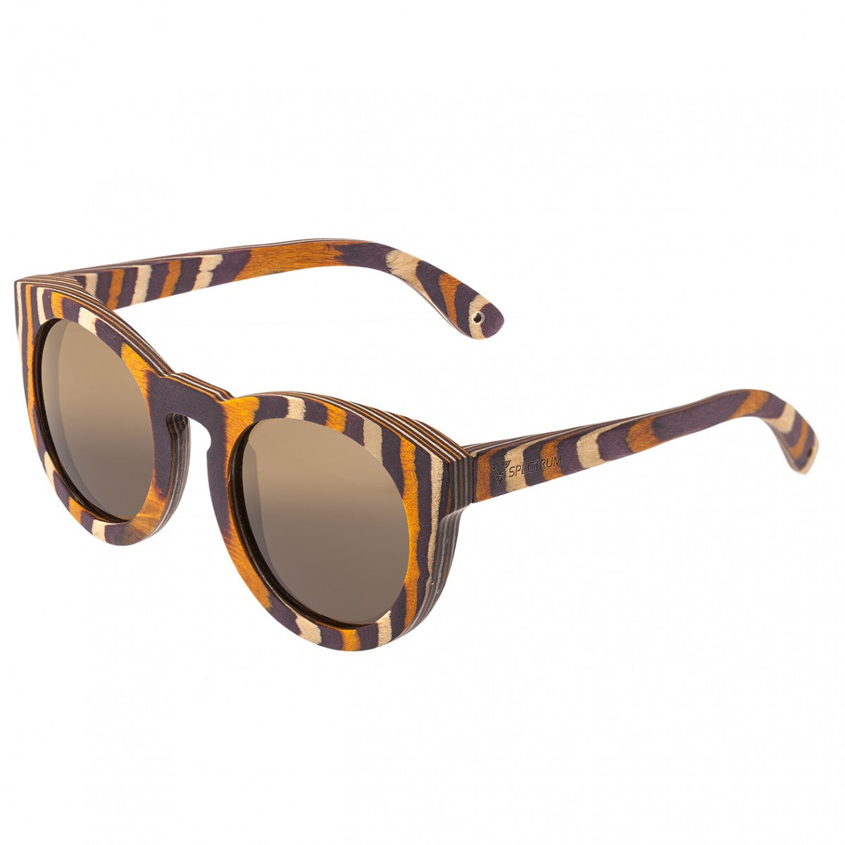 Spectrum Powers Wood Polarized Sunglasses - Multi/Brown - SSGS123BN