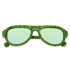 Spectrum Morrison Wood Polarized Sunglasses - Green/Green - SSGS108GY