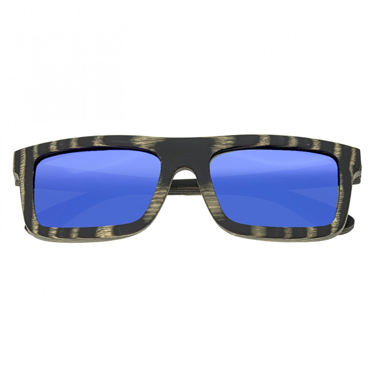 Spectrum Ward Wood Polarized Sunglasses - Black Stripe/Blue - SSGS117BL