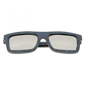 Spectrum Knox Wood Polarized Sunglasses - Blue/Silver - SSGS115SR
