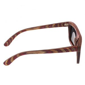 Spectrum Parkinson Wood Polarized Sunglasses - Cherry Zebra/Black - SSGS121BK