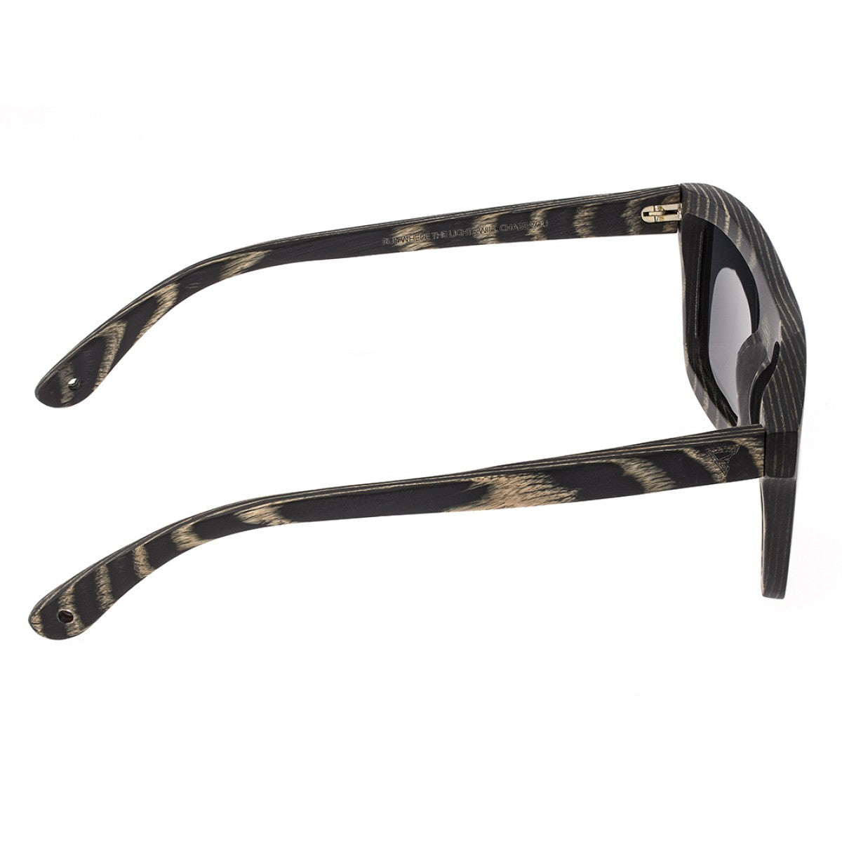 Spectrum Ward Wood Polarized Sunglasses - Black Stripe/Black - SSGS117BK