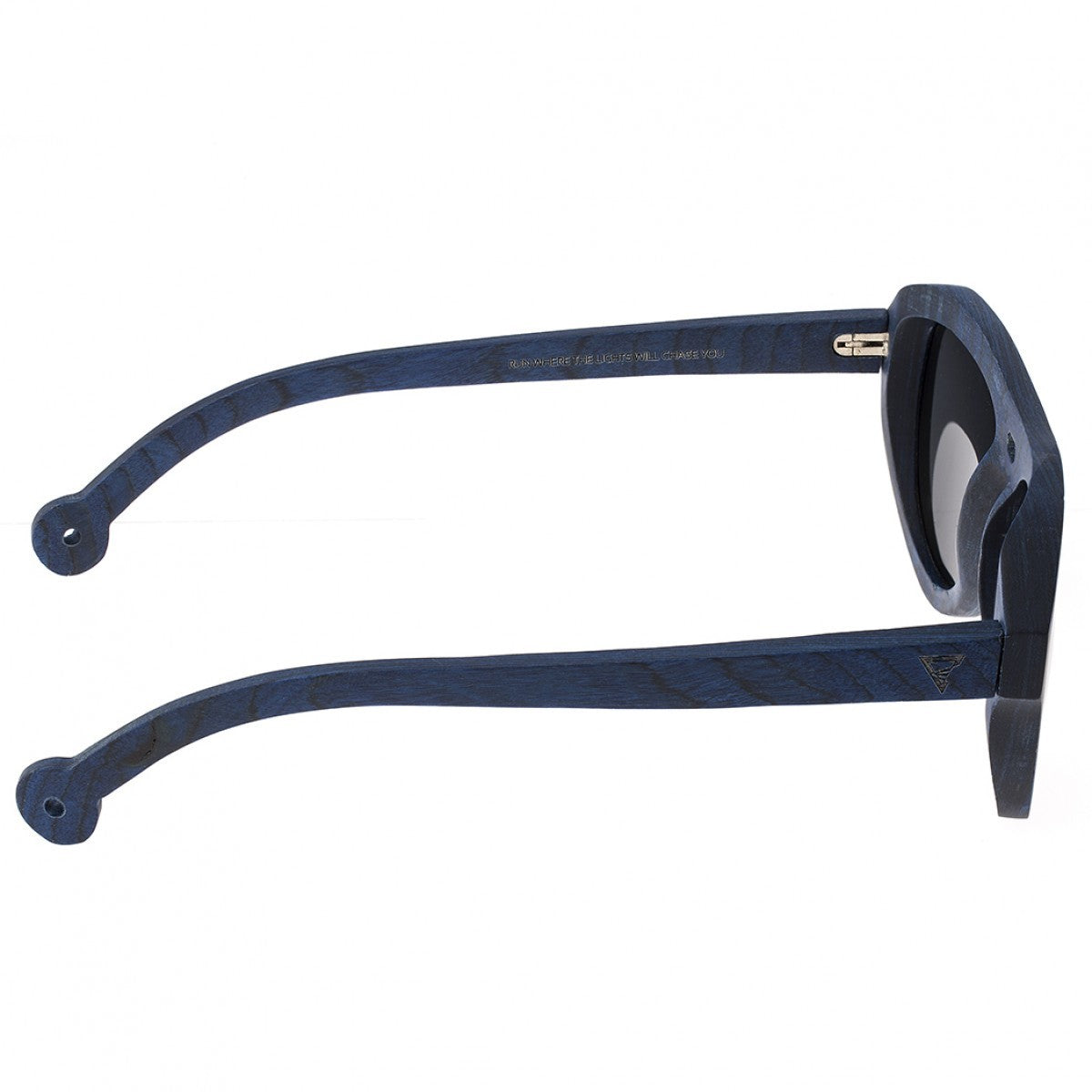 Spectrum Machado Wood Polarized Sunglasses - Blue/Black - SSGS113BK