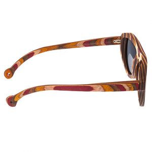 Spectrum Fanning Wood Polarized Sunglasses - Multi/Gold - SSGS114GD