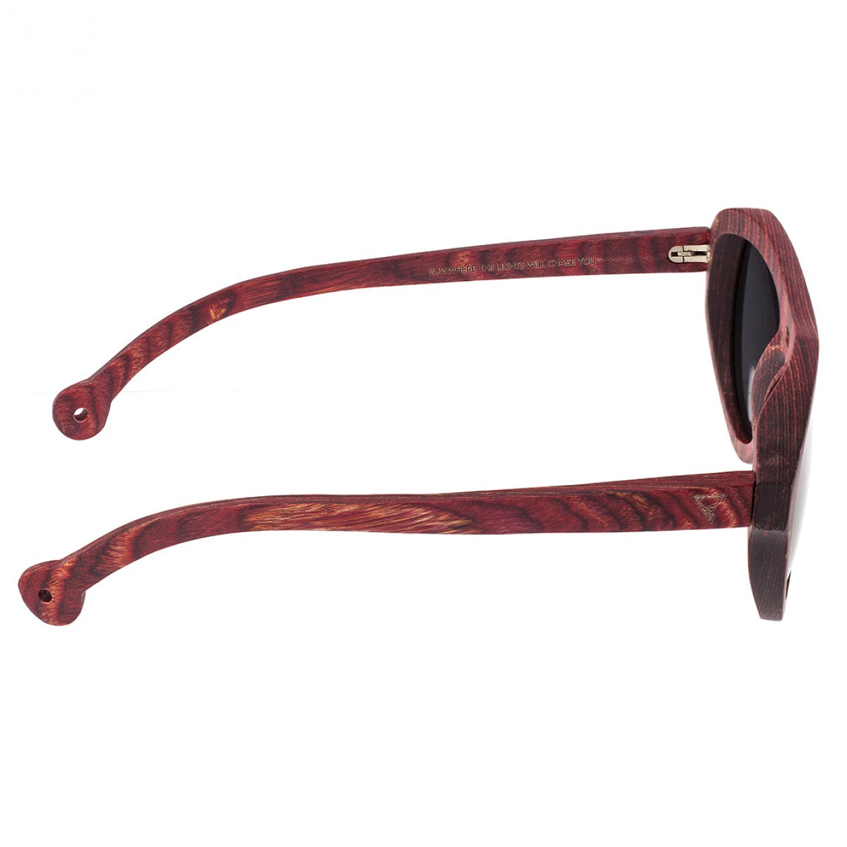 Spectrum Keaulana Wood Polarized Sunglasses - Cherry/Black - SSGS112BK