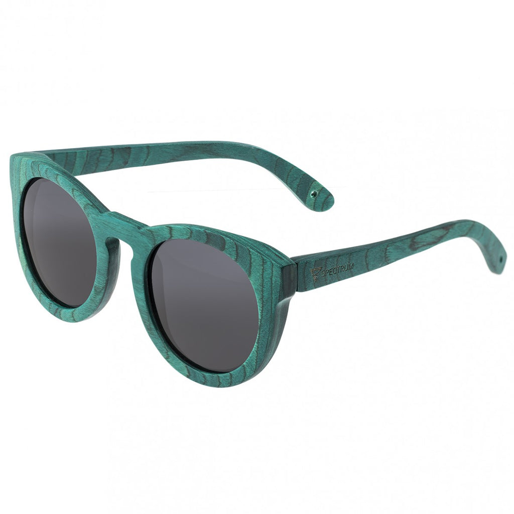 Spectrum Malloy Wood Polarized Sunglasses - Teal/Black - SSGS122BK