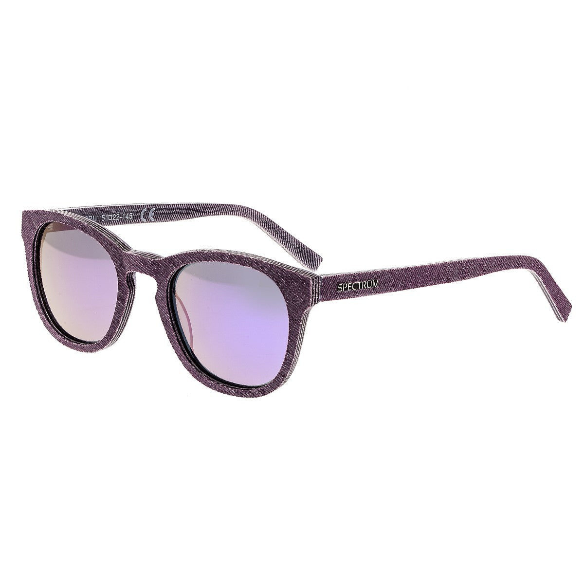 Spectrum North Shore Denim Polarized Sunglasses - Purple - SSGS130PU