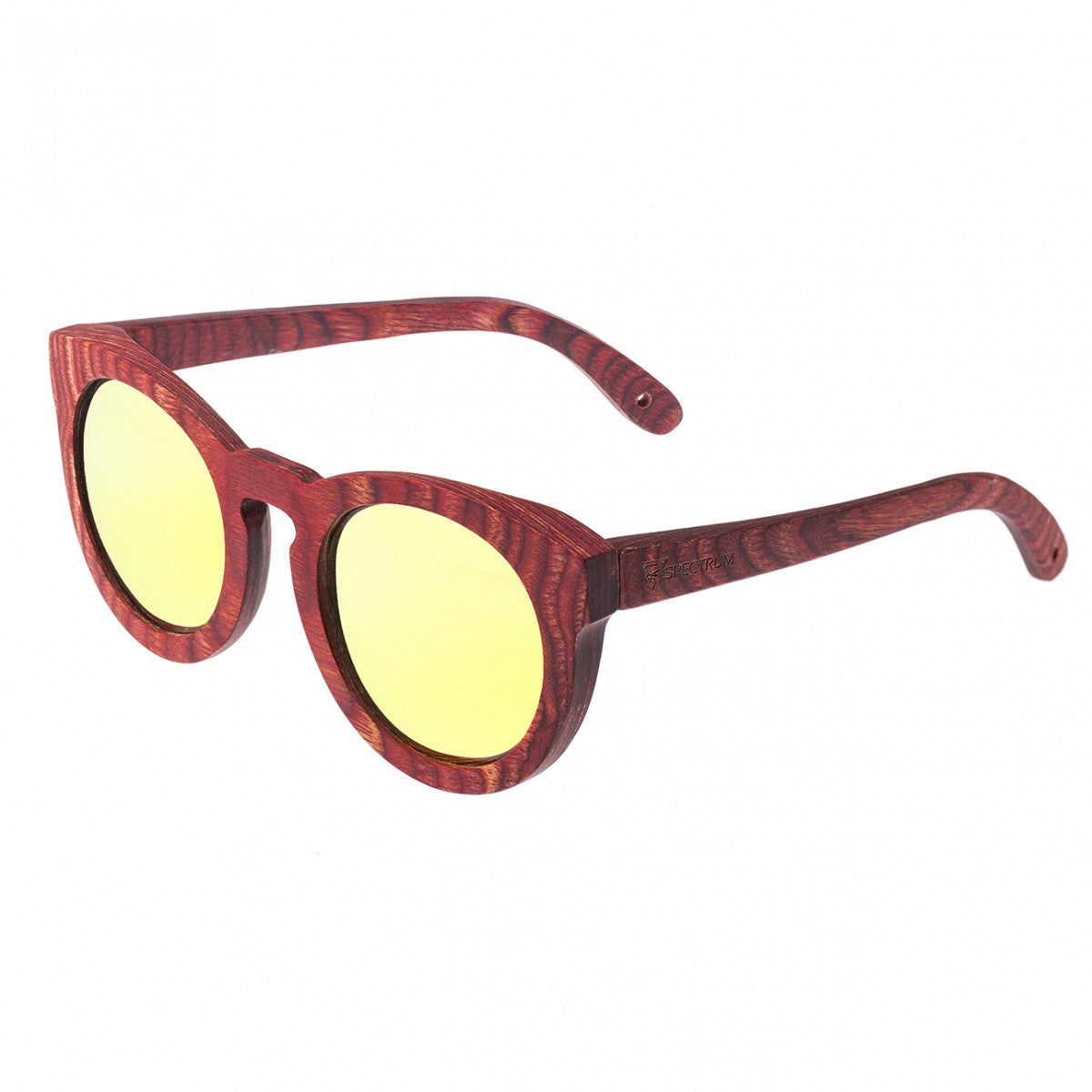 Spectrum Aikau Wood Polarized Sunglasses - Cherry/Gold - SSGS124GD