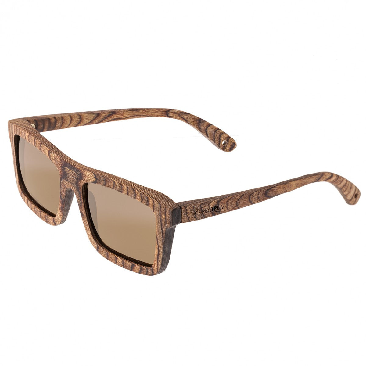 Spectrum Burrow Wood Polarized Sunglasses - Brown/Brown - SSGS118BN